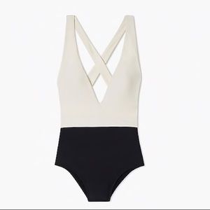 J.Crew Summersalt® Deep Dive One-Piece in White
